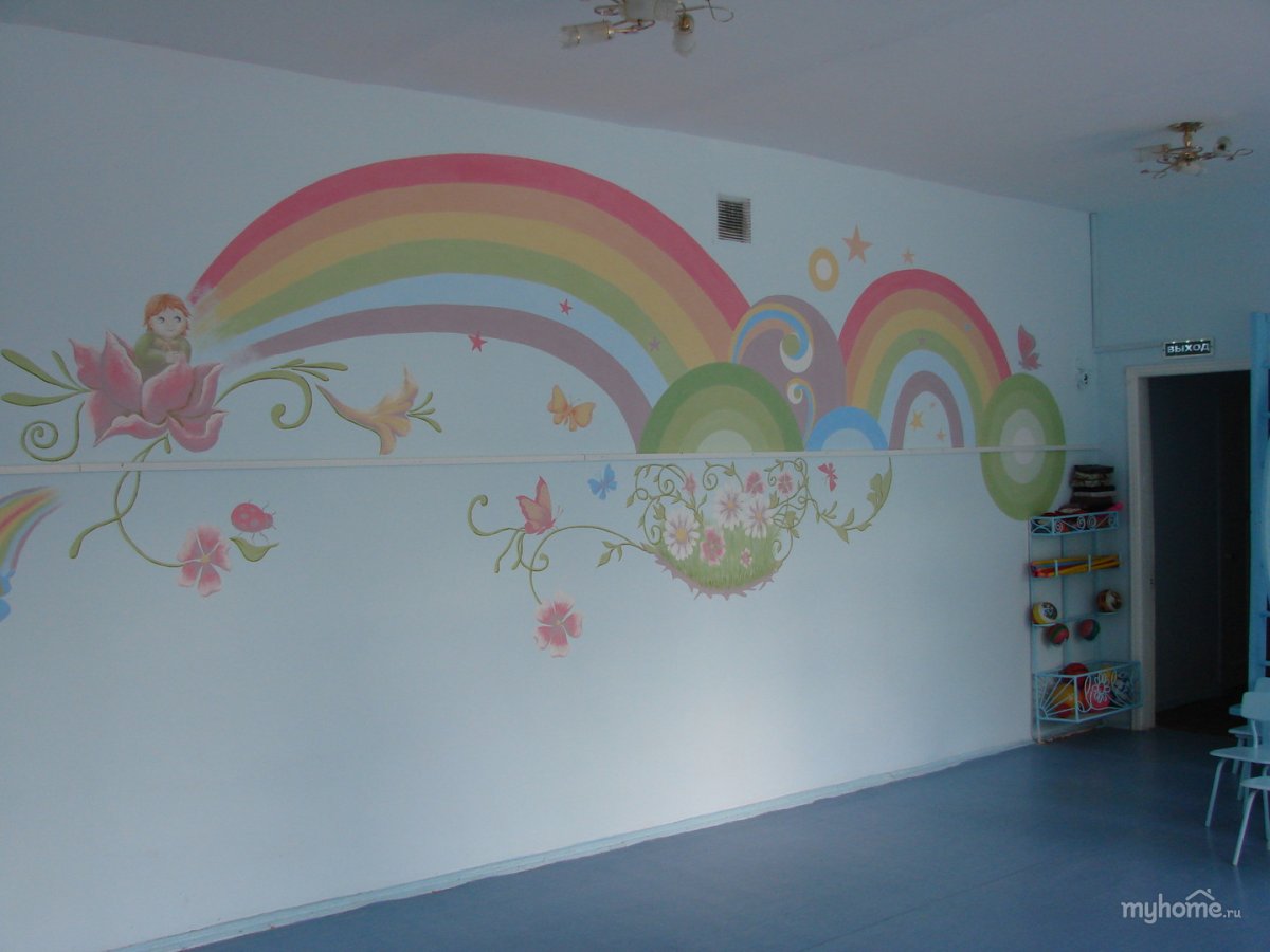 Покрасить стены в музыкальном зале