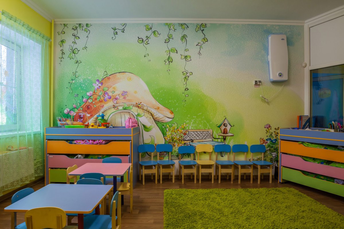 Цвет стен в детском саду
