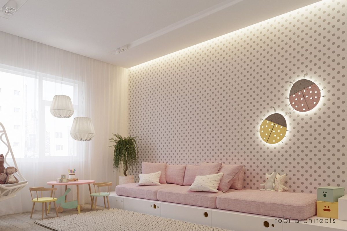 Освещение в детской комнате Минимализм