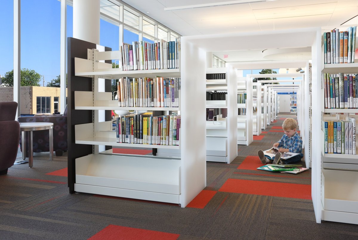 Стеллажи для читального зала