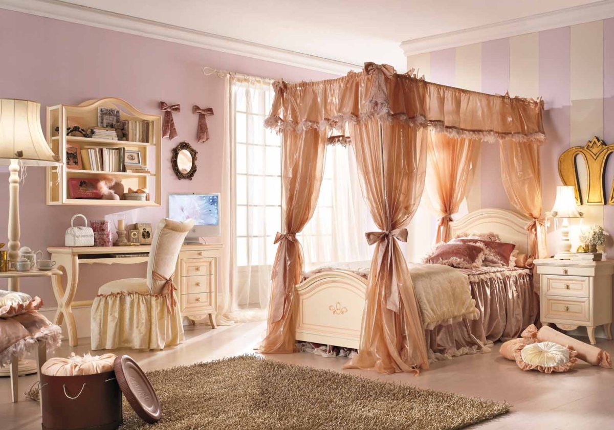 Комната для девочки в стиле Барокко