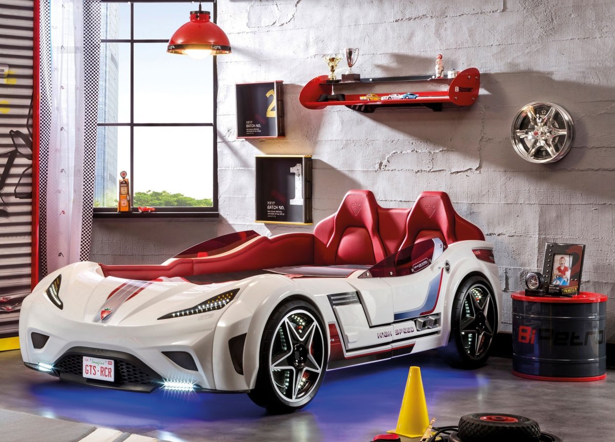 Кровать машина Cilek GTS красная