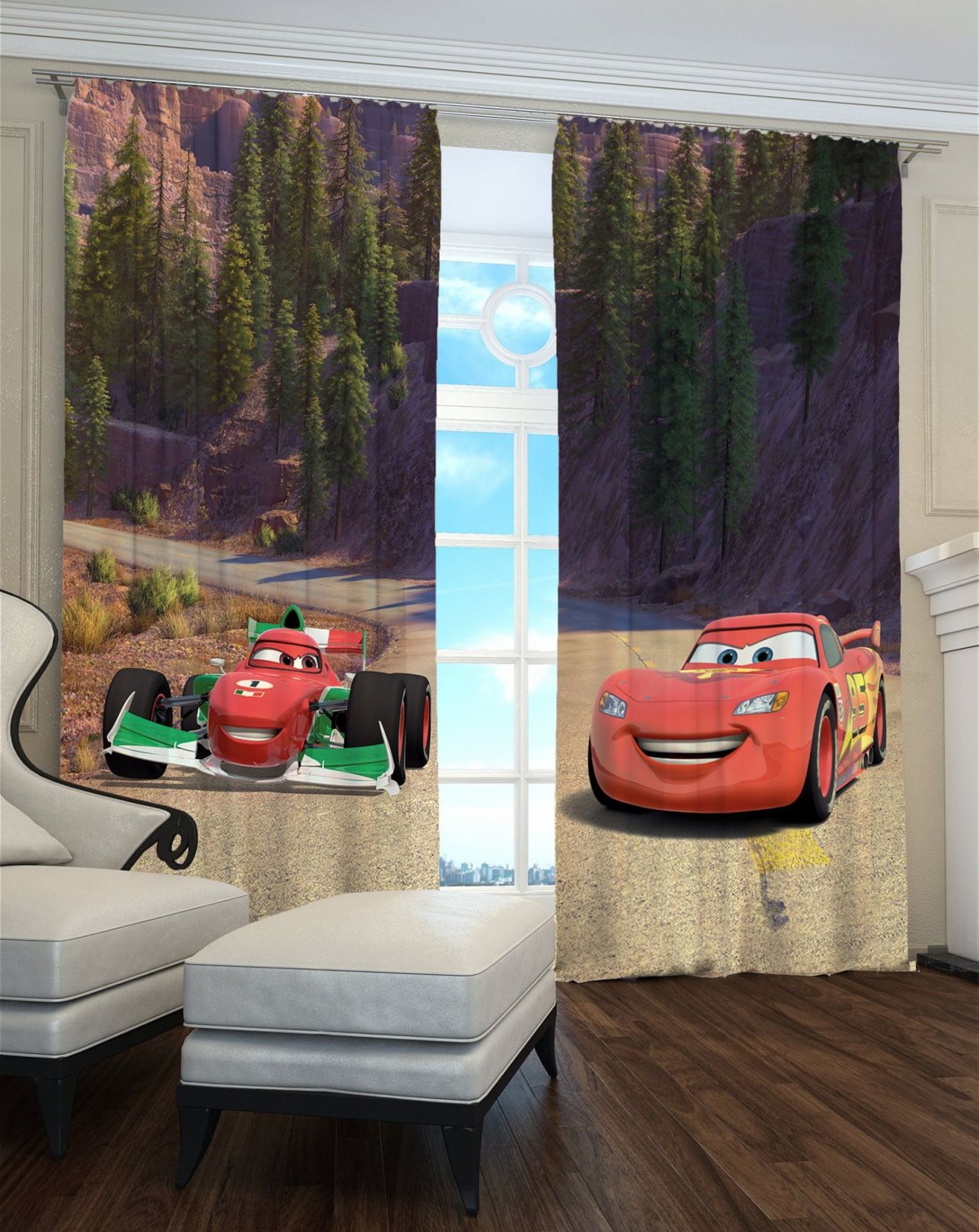 Занавески в детскую комнату мальчику