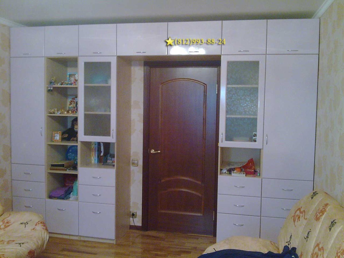 Шкаф купе зеленого цвета