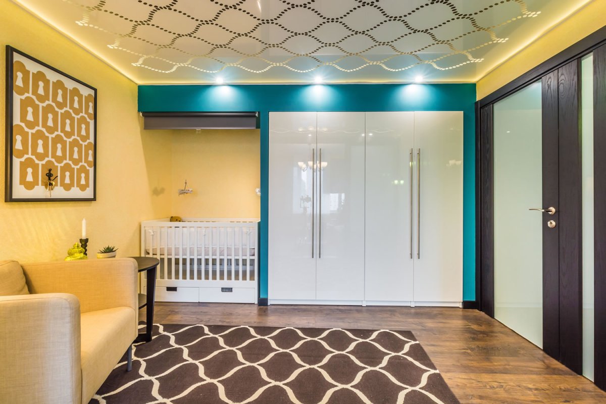 Крашеная штукатурка для детской