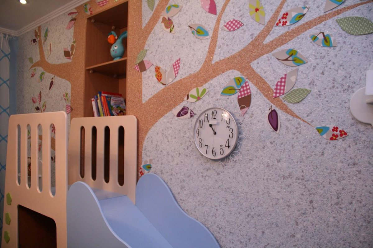 Венецианская штукатурка с фреской