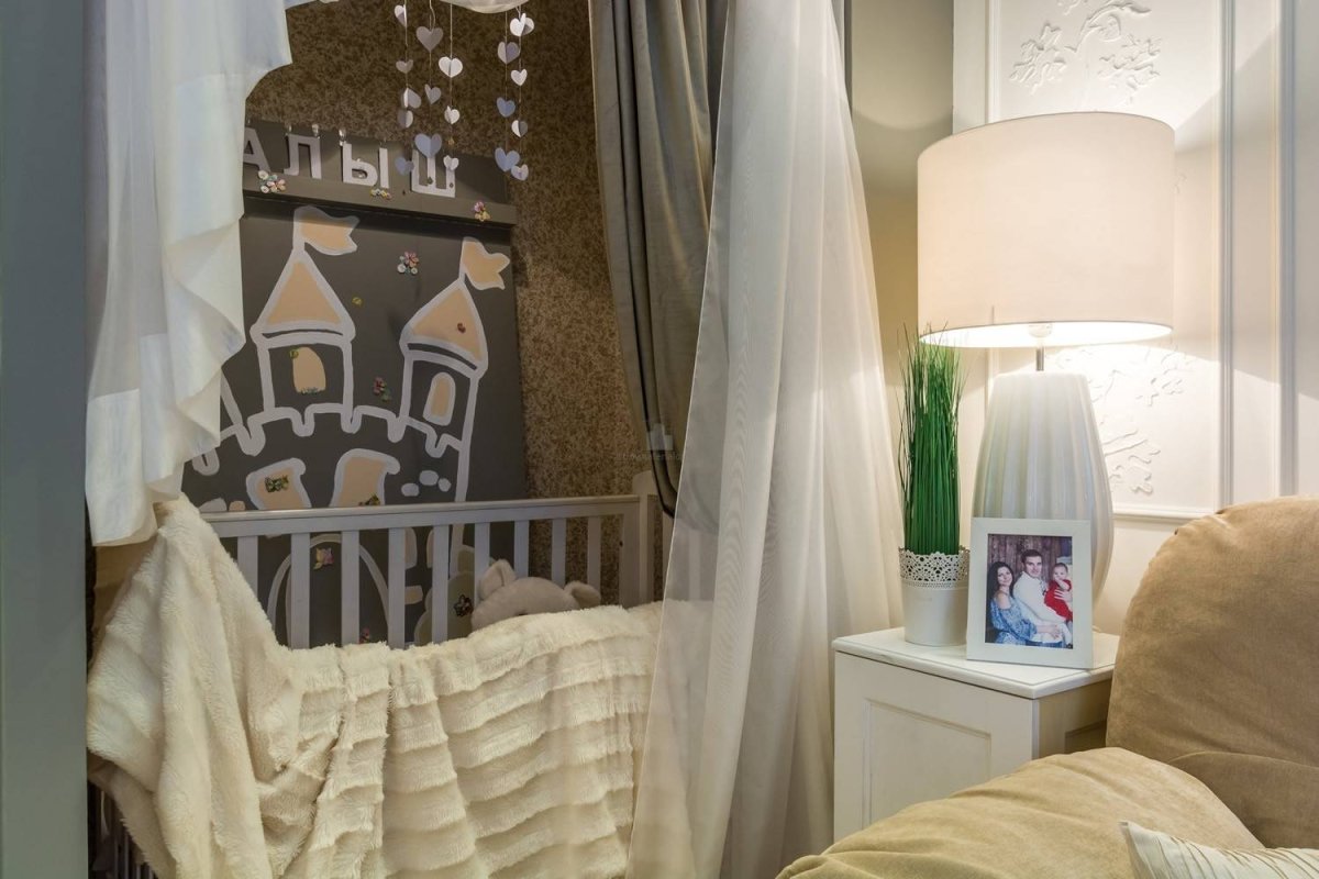 Декоративная штукатурка в интерьере детской комнаты