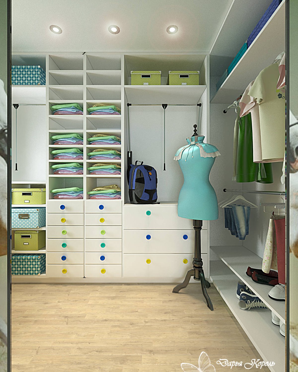 Большая женская гардеробная