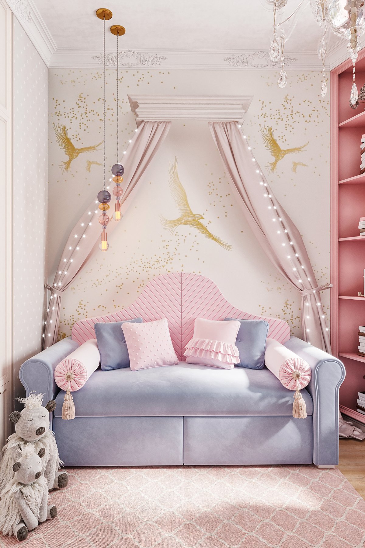 Картинки с красивыми спальнями для юных принцесс