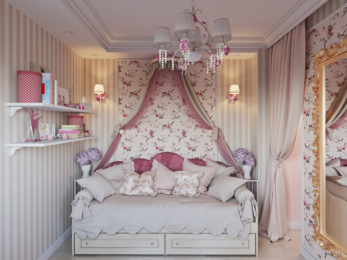 Комната для принцессы подростка