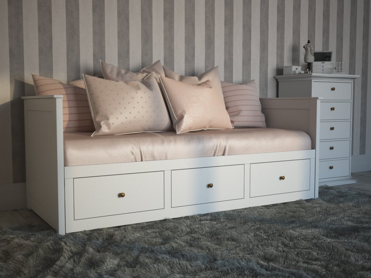 Выдвижная кровать ikea ХЕМНЭС