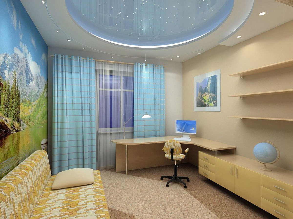Подвесной потолок в детской
