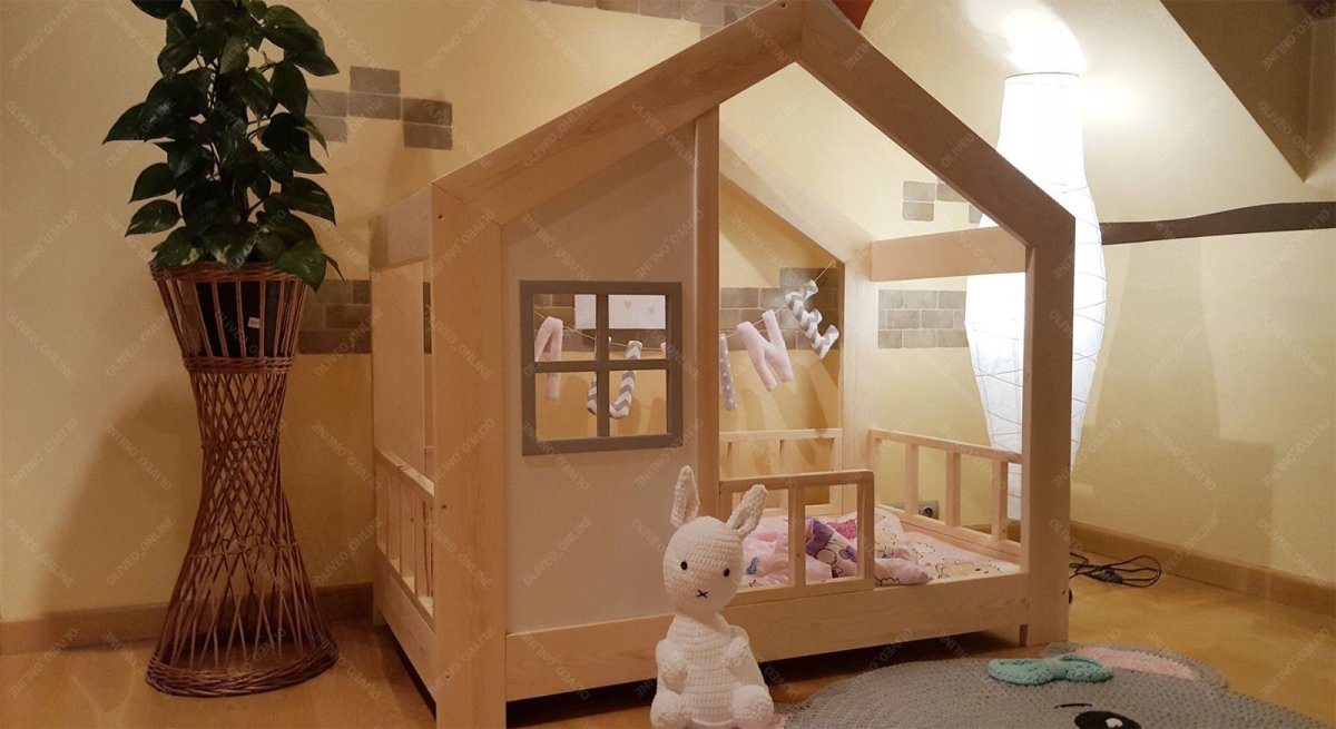 Кровать домик в скандинавском стиле