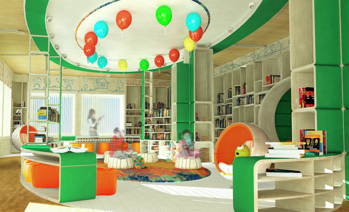 Интерьер детской библиотеки