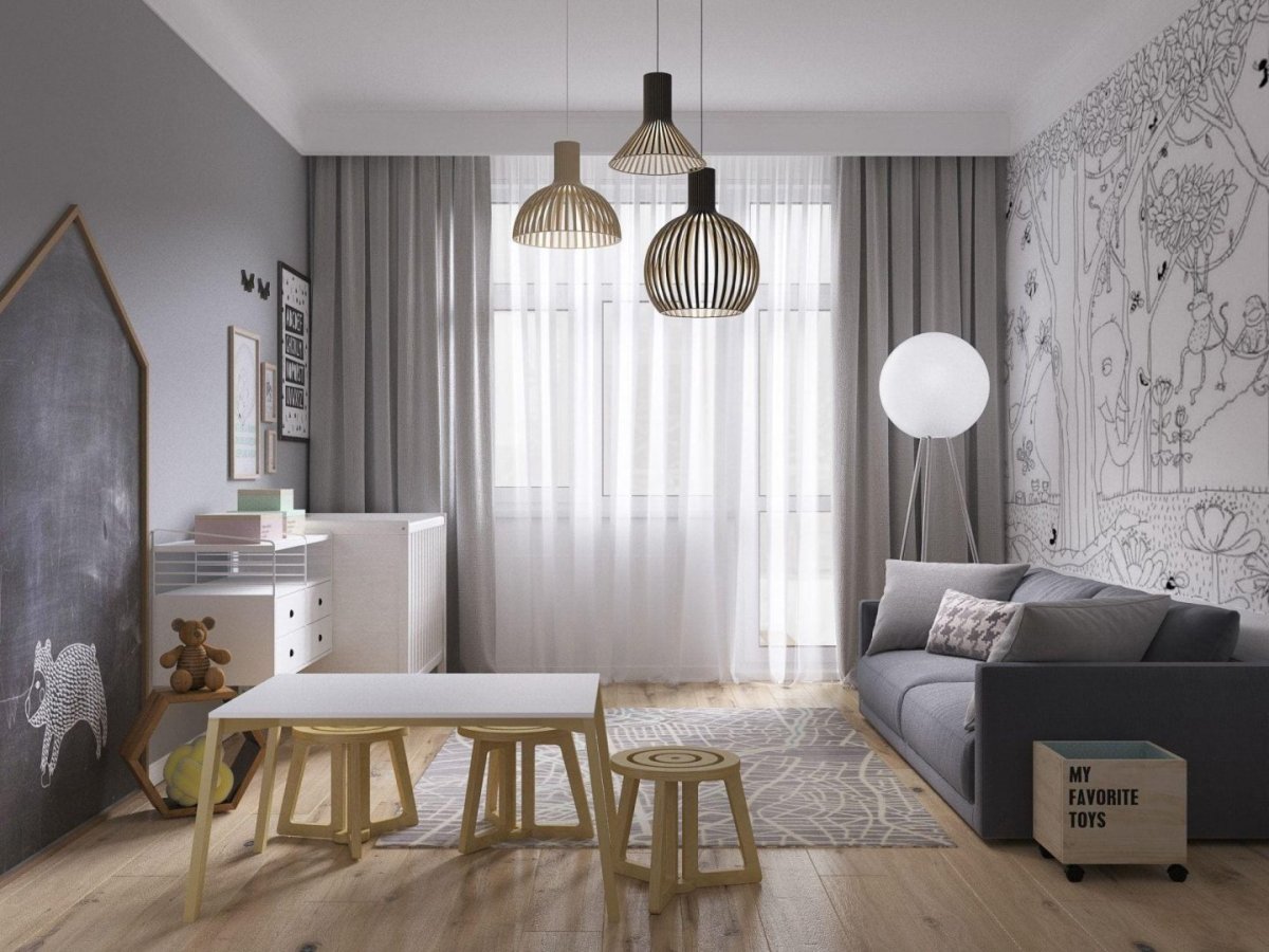 Интерьер детской в скандинавском стиле