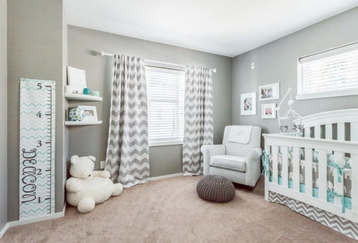 Серые детские комнаты
