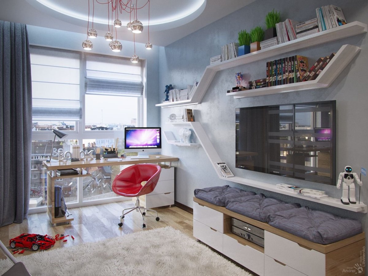 Детская комната с панорамным окном