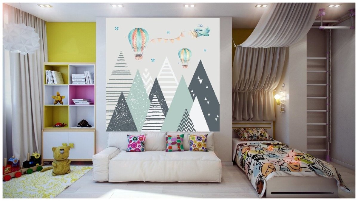 Геометрические горы в детскую