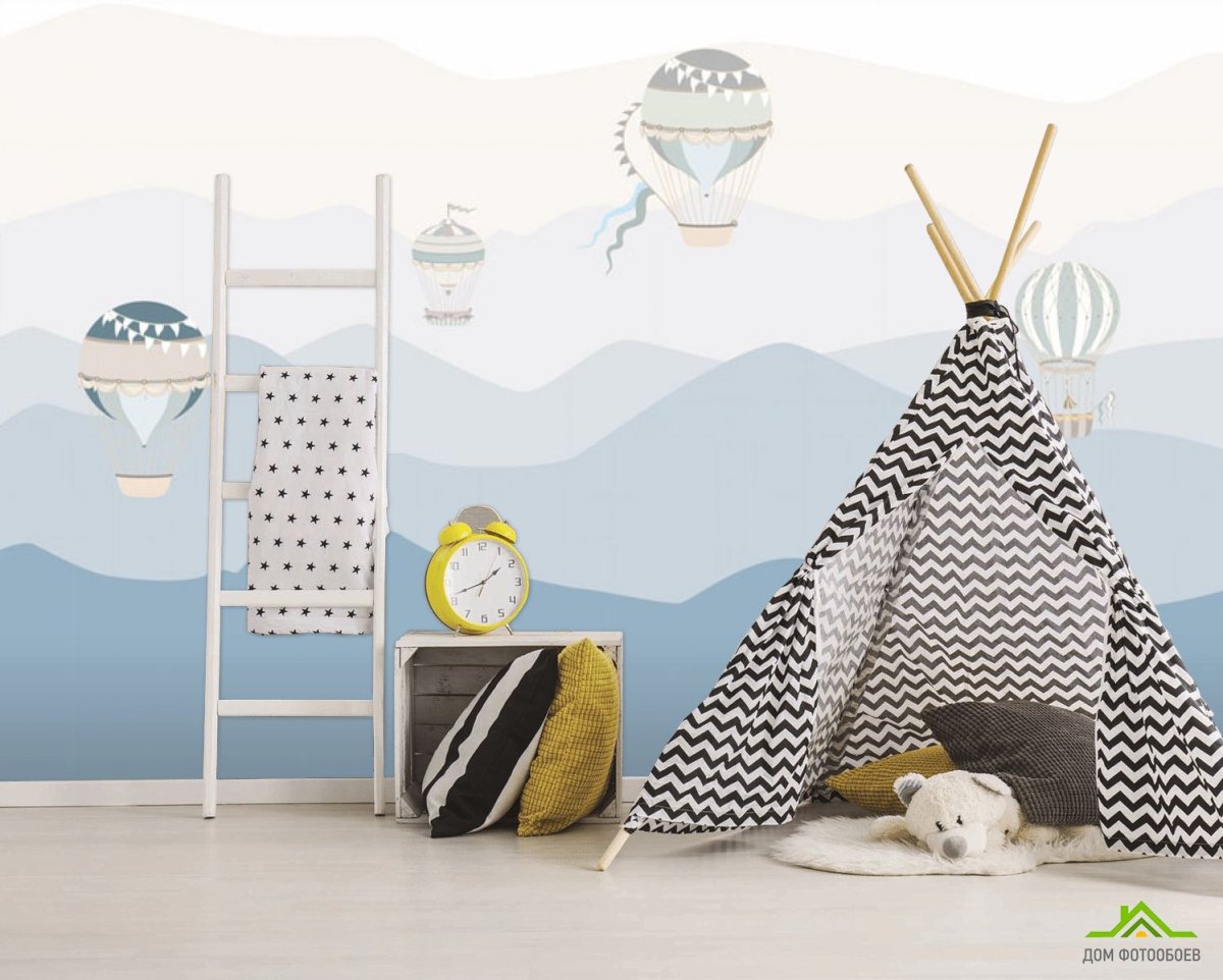 Детская в скандинавском стиле горы