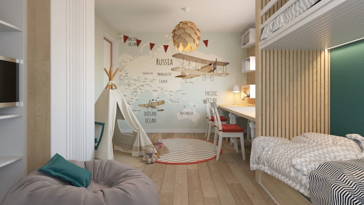 Обои в скандинавском стиле