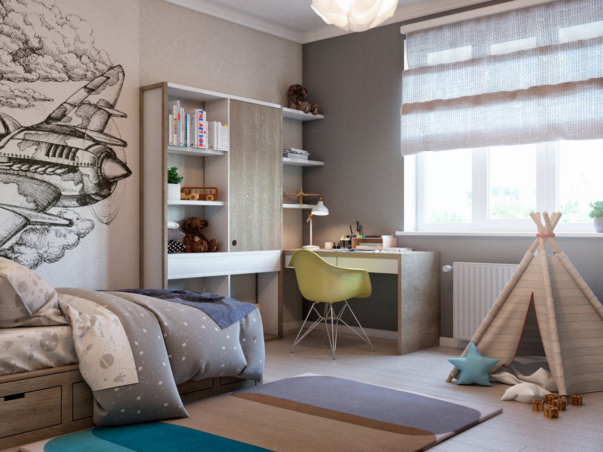 Детская в скандинавском стиле