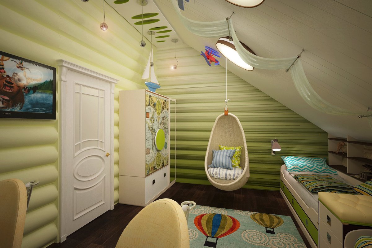 Детская в загородном доме