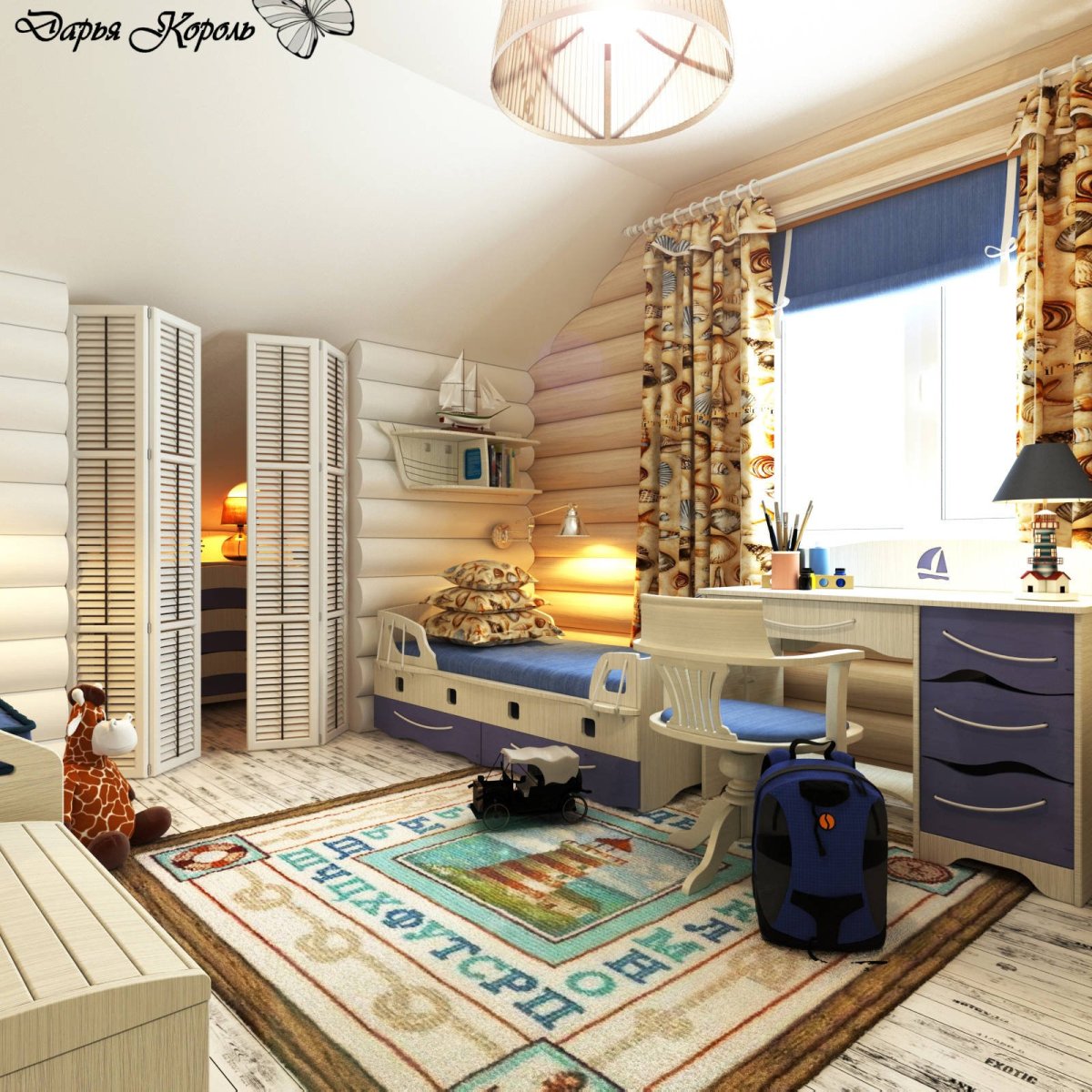 Детская в деревянном доме