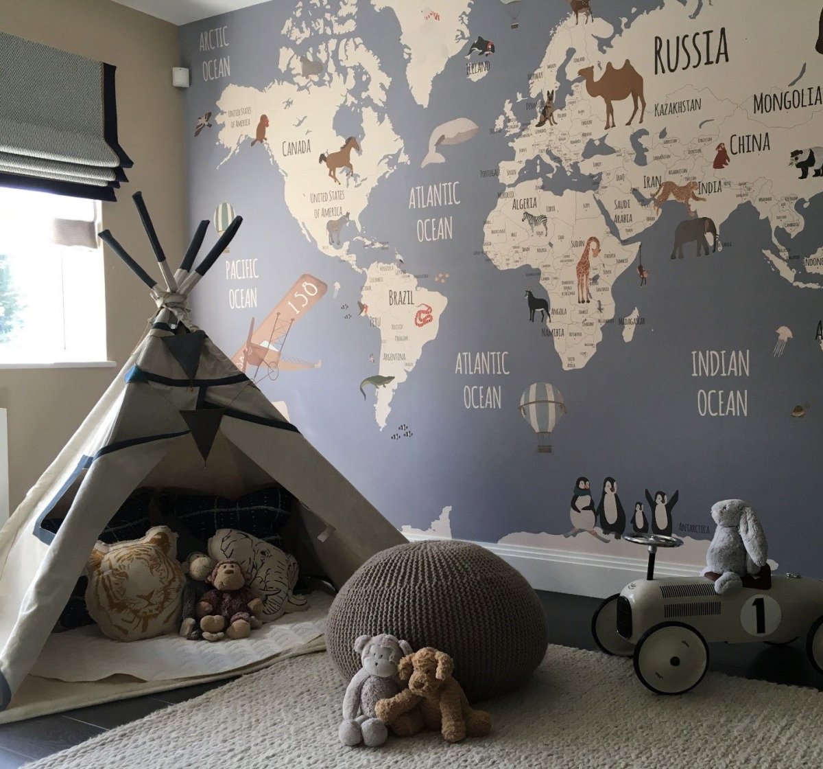 Детская в стиле путешествий