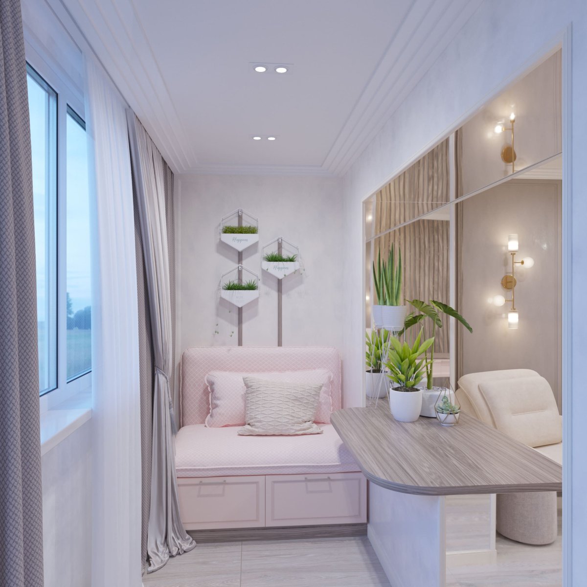 Комната для подростка с балконом