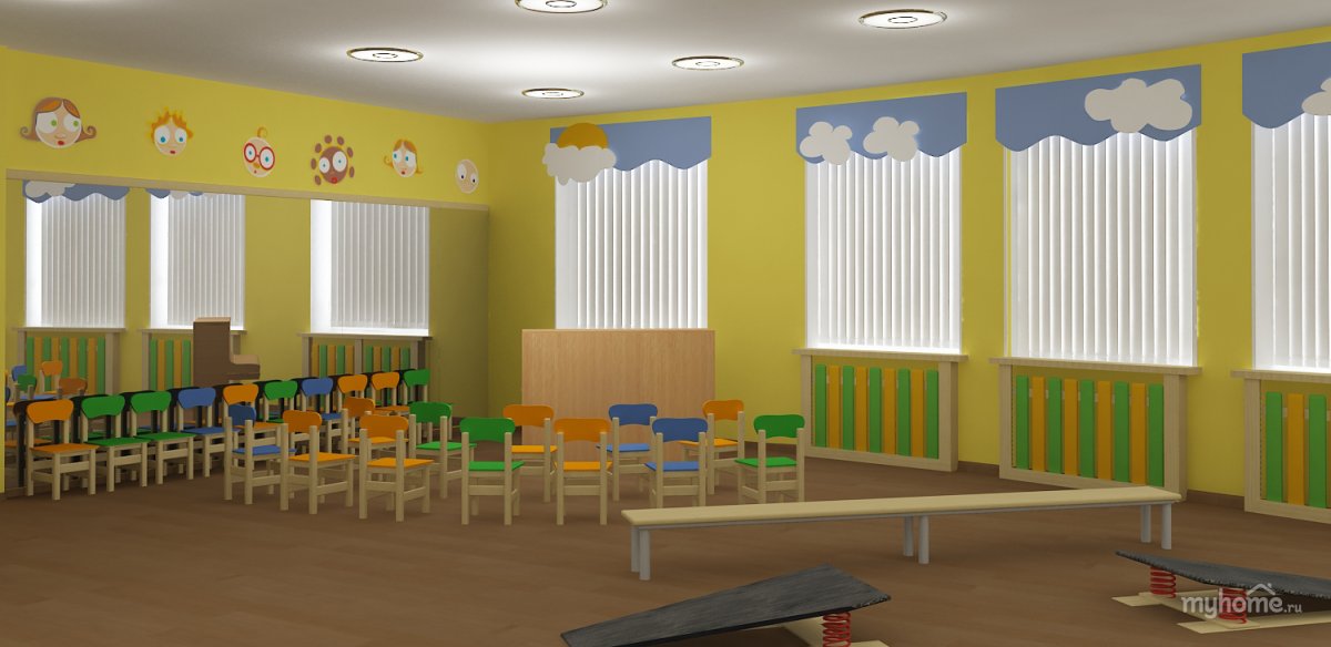 Вертикальные жалюзи в детский сад