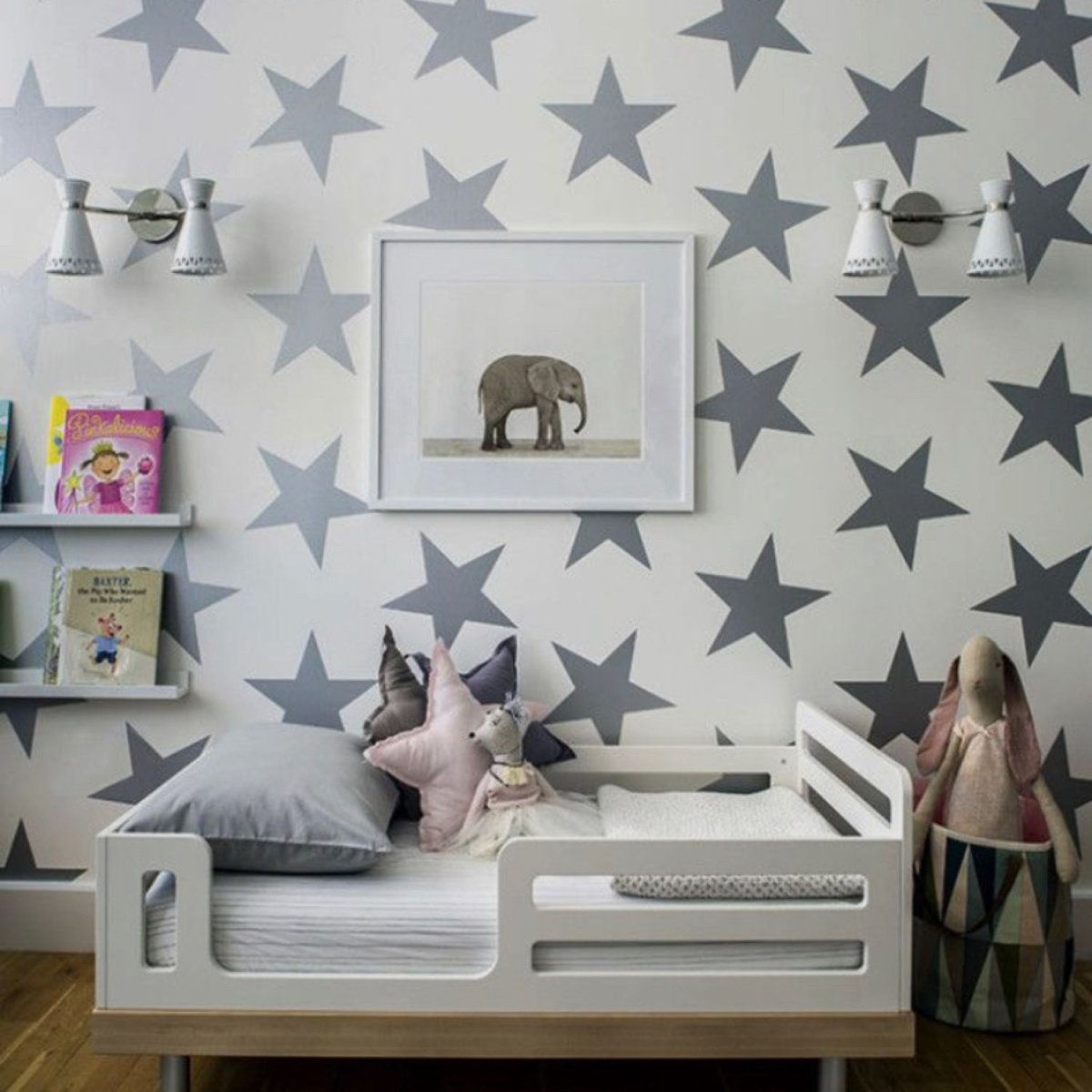 Стильные обои в детскую комнату