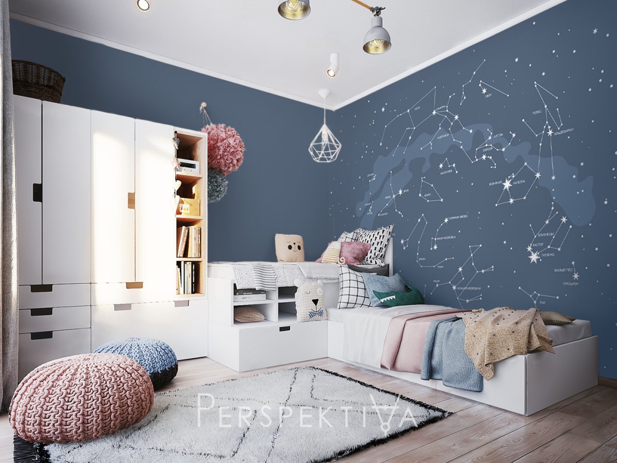 Декор стен для детской комнаты новорожденного