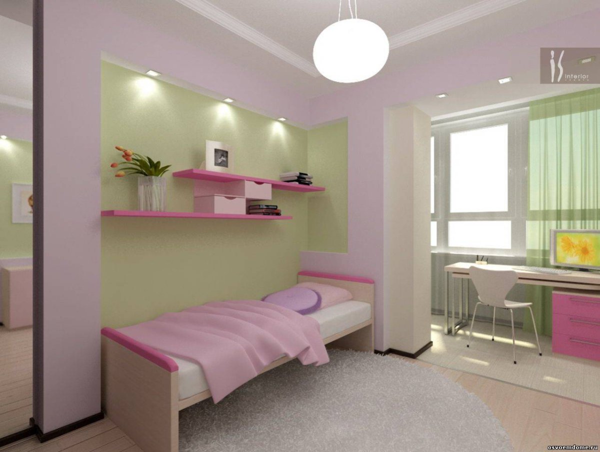 Интерьер детской с балконом