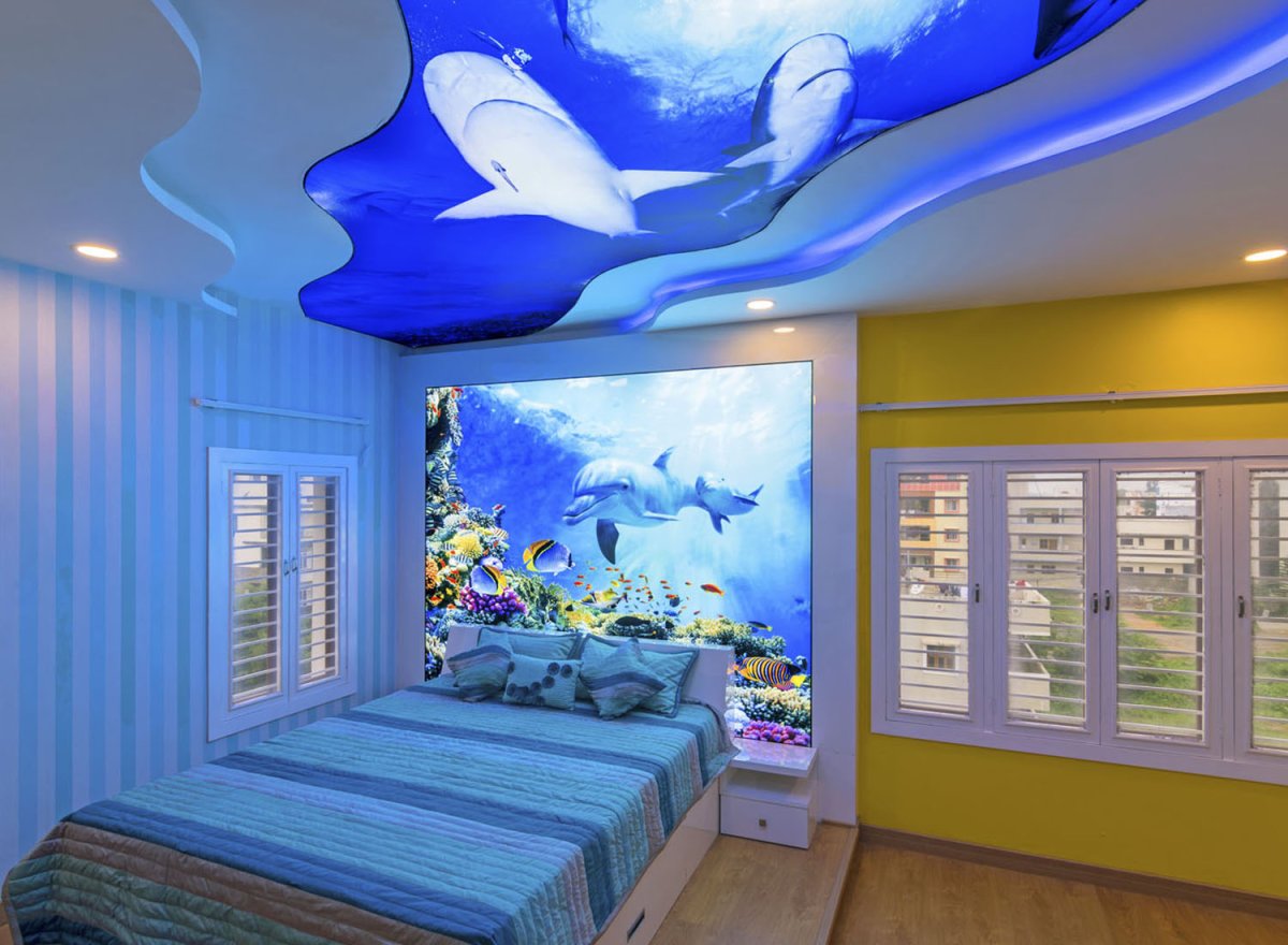 Потолок в подростковой комнате