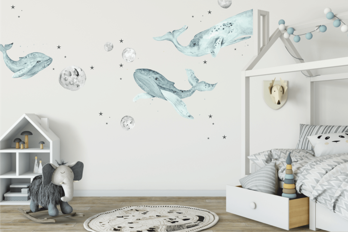 Детская комната с китом