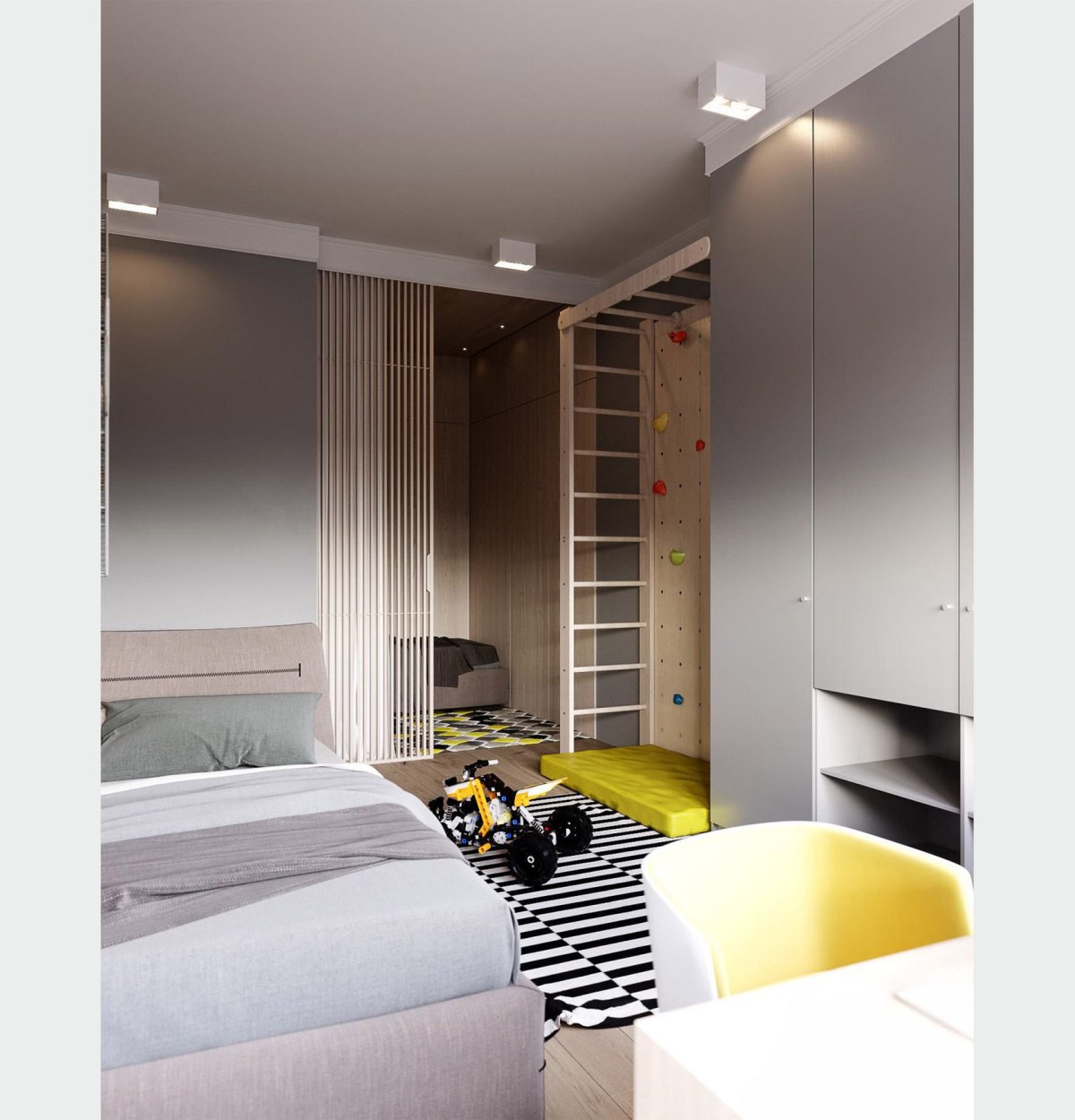 Детская в стиле Контемпорари в интерьере