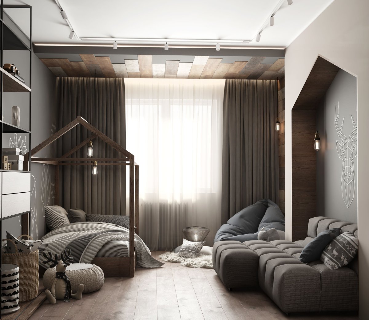 Комната для мальчика в стиле лофт