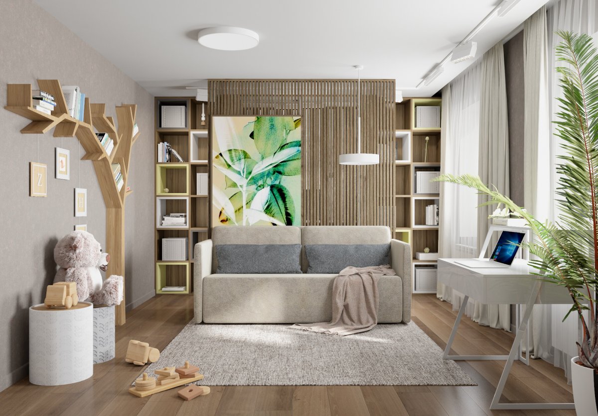 Детская в таунхаусе Контемпорари стиль