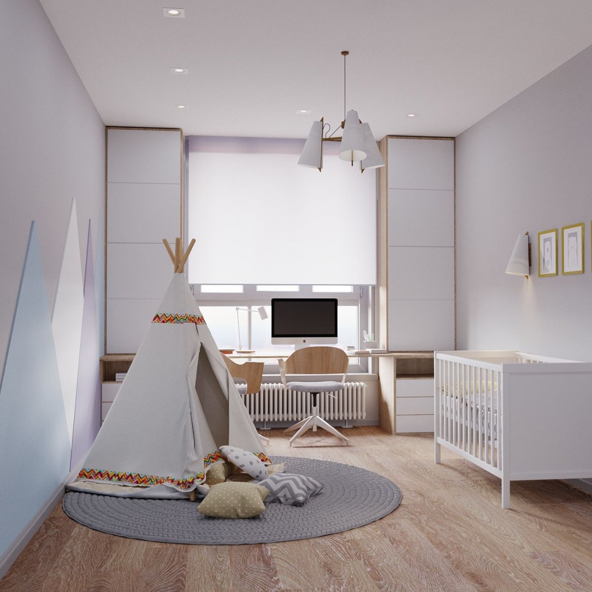 Детская в скандинавском стиле