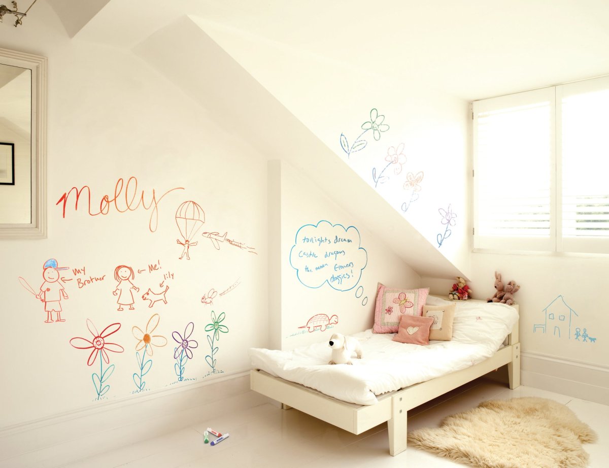 Маркерная стена для рисования в детской