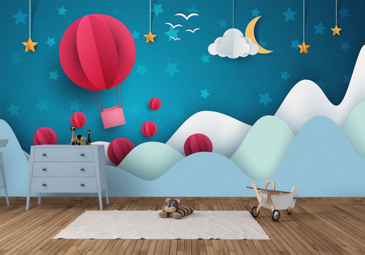 Геометрические фотообои в детскую