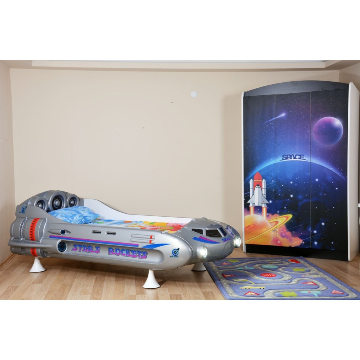 Детская кровать космический корабль