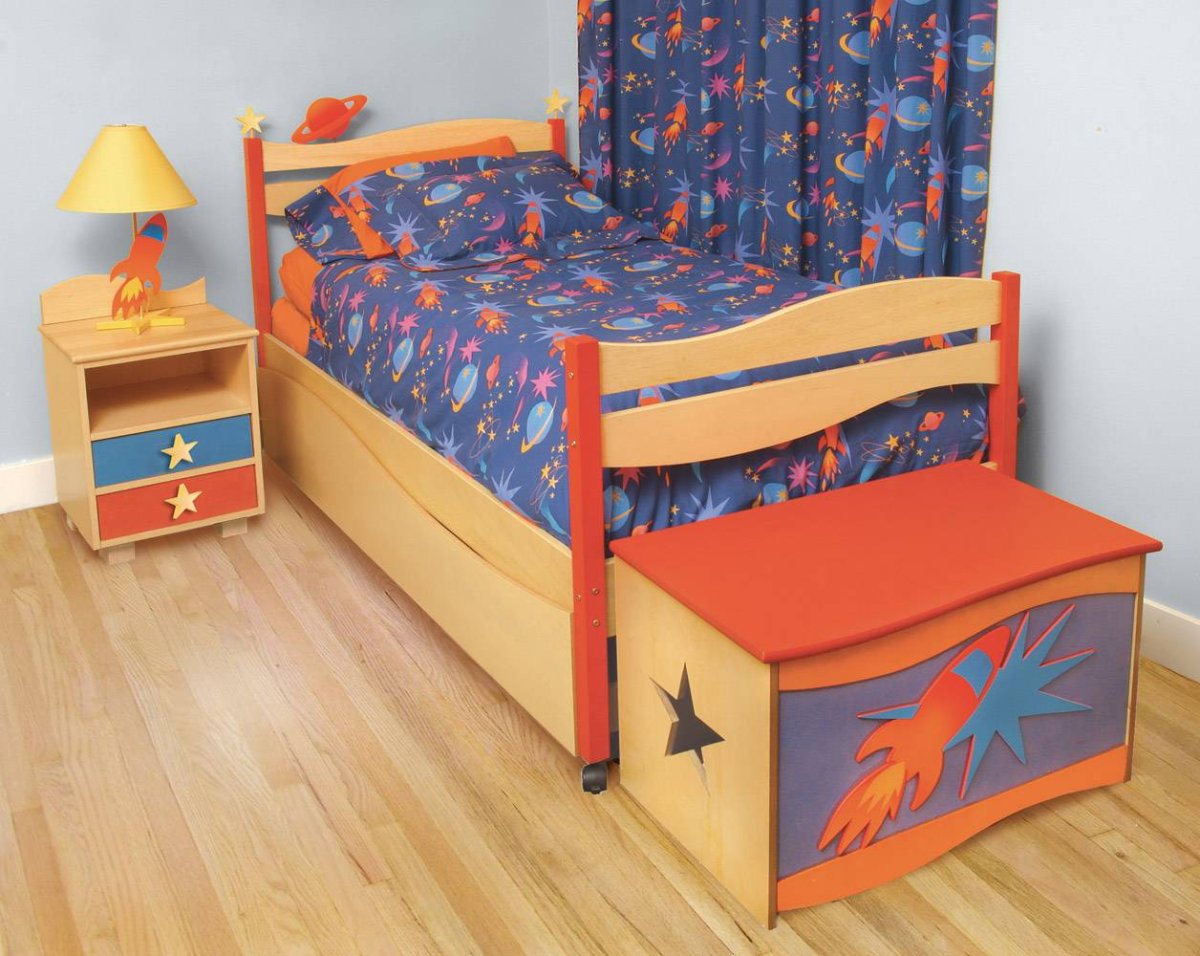 Детская кровать робот