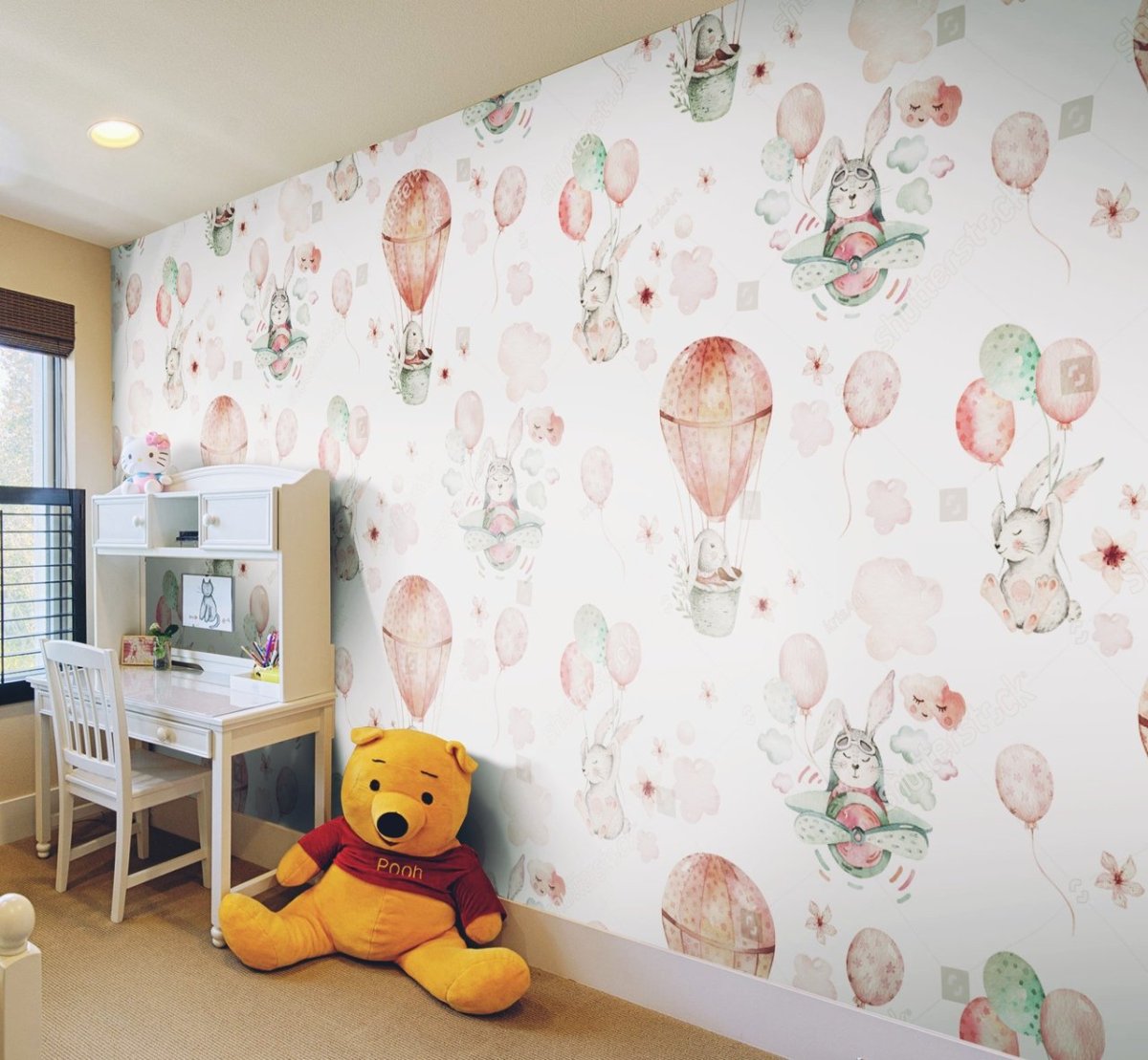 Комбинирование обоев в детской