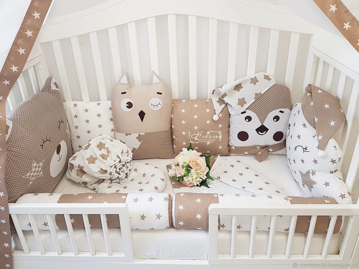 Бортики в кроватку Балуша 10