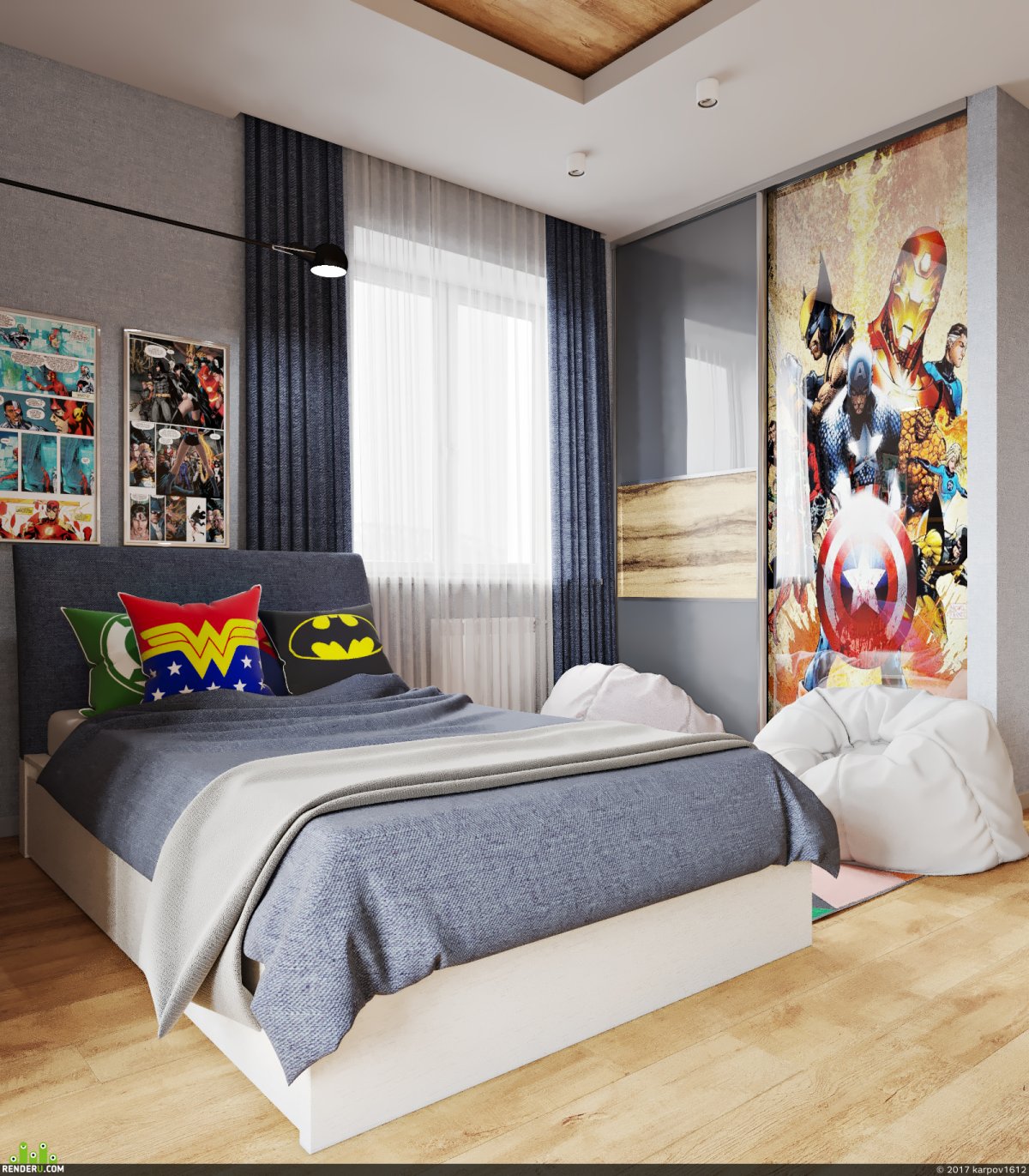 Дизайн детской Супергерои