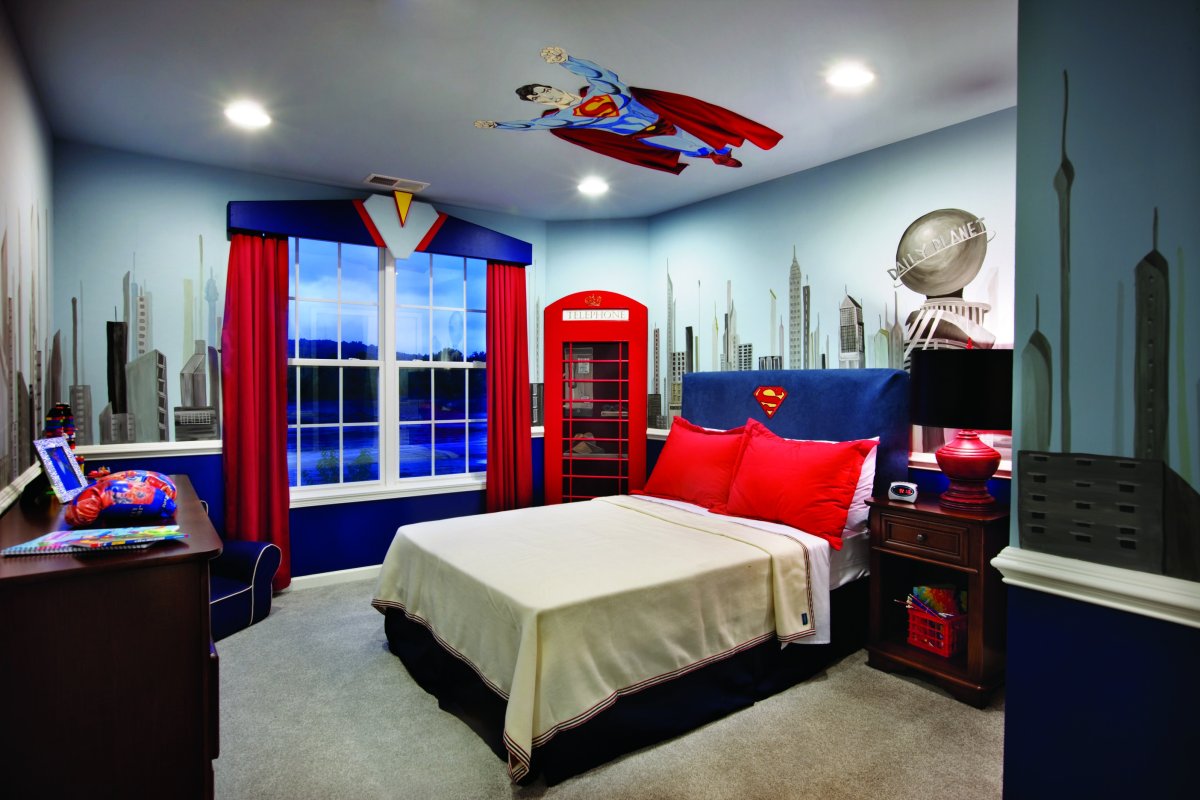 Детская комната в стиле супергероев