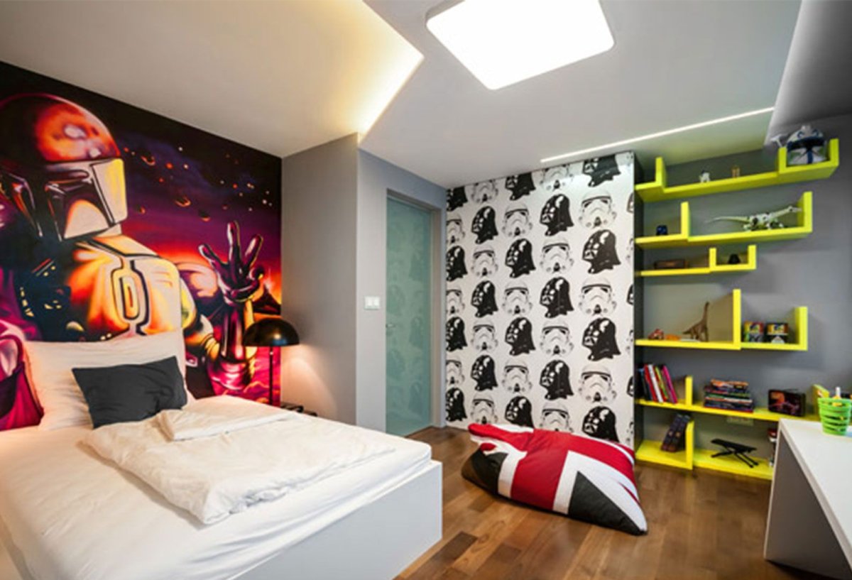 Детская комната с супергероями