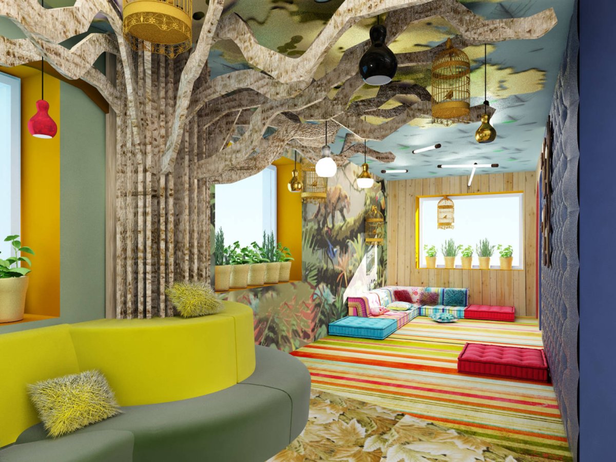 Интерьер детской в саду