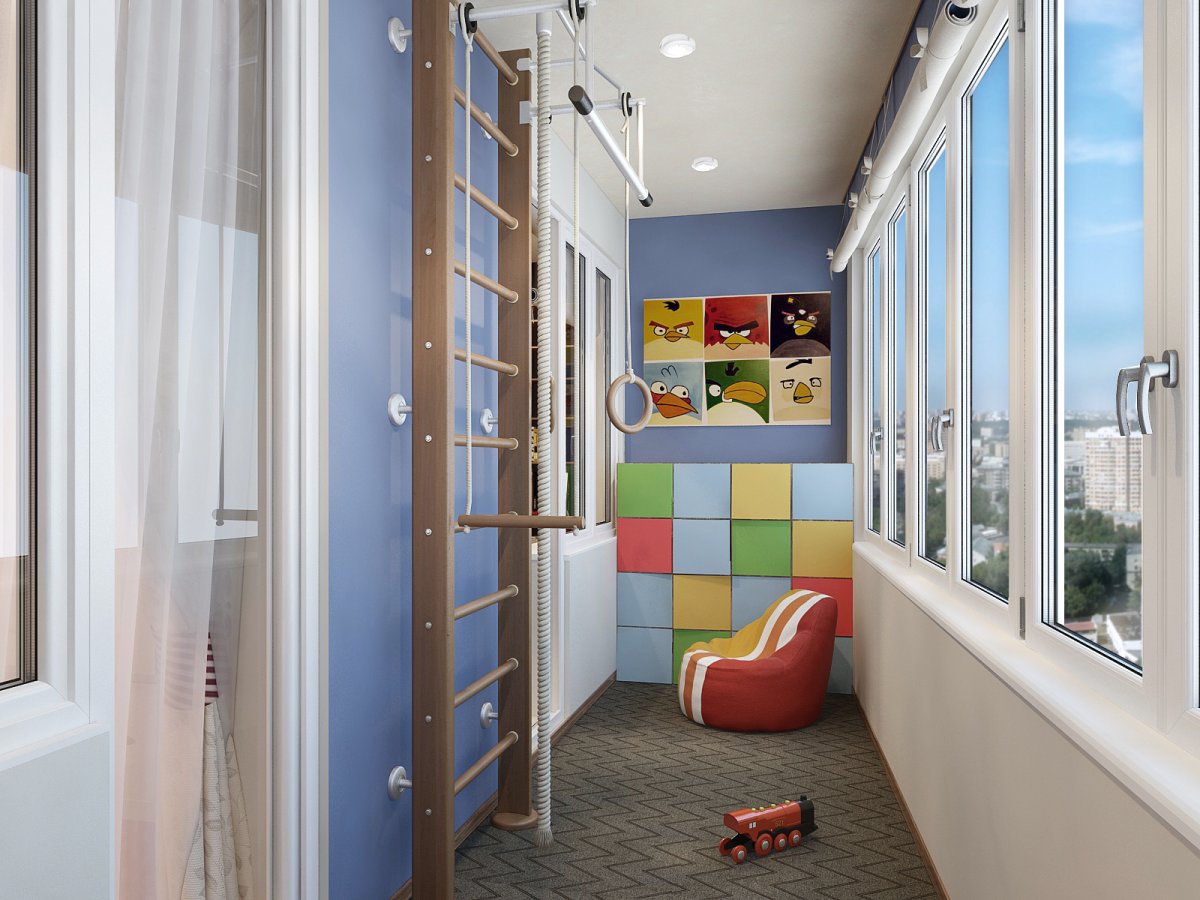 Игровая на лоджии